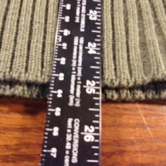 sz40 US MARINE CORPS USMC GREEN KNIT SWEATER SERVICE WOOL OLIVE GREEN SI 718 - Picture 9 of 12